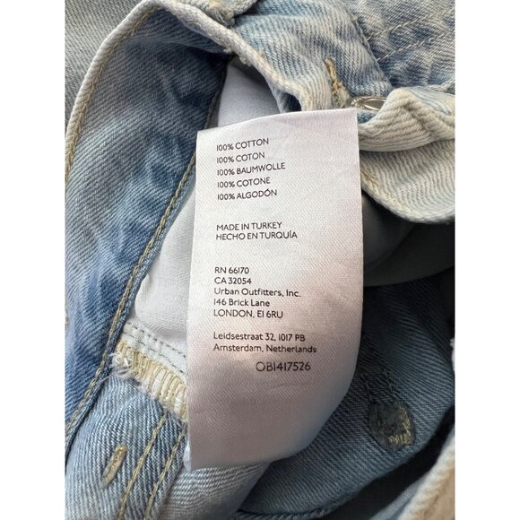 Destroyed Light Wash Denim Jeans By We The Free Size 27 - Picture 8 of 9